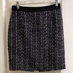 White House Black Market wool blend tweed pencil skirt.